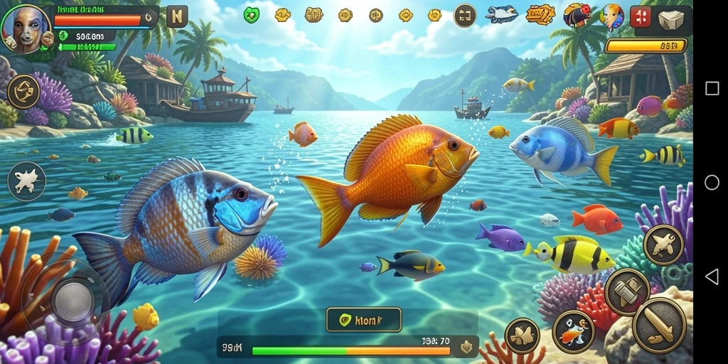 Tampilan menarik dari gameplay 73K dalam Tembak Ikan.