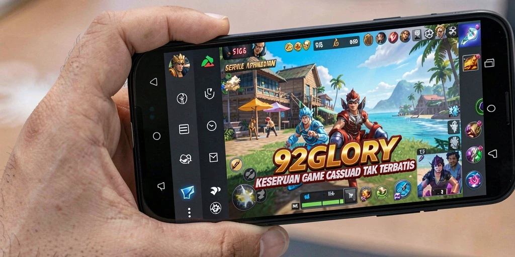 Tangkapan layar gameplay 92GLORY yang penuh warna dan menarik.