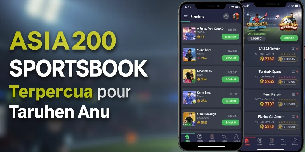 Tangkapan layar ASIA200 menampilkan antarmuka Sportsbook yang menarik.