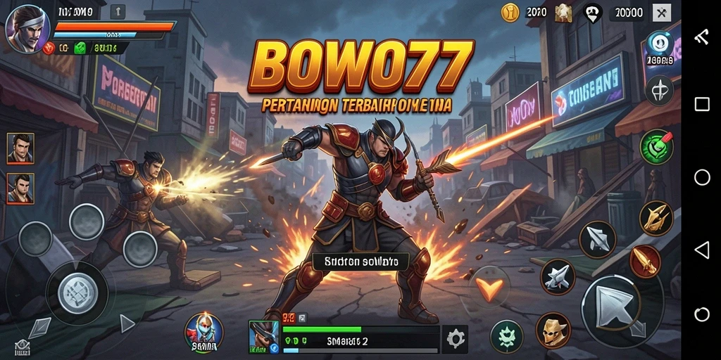 Gameplay seru BOWO77 dengan pertarungan yang mendebarkan.