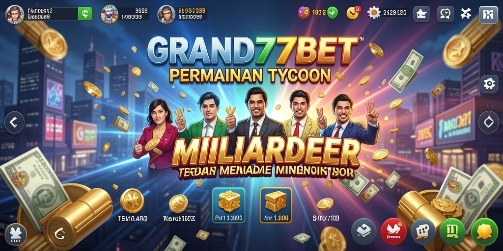 Tangkapan layar GRAND77BET menunjukkan keseruan gameplay Tycoon.