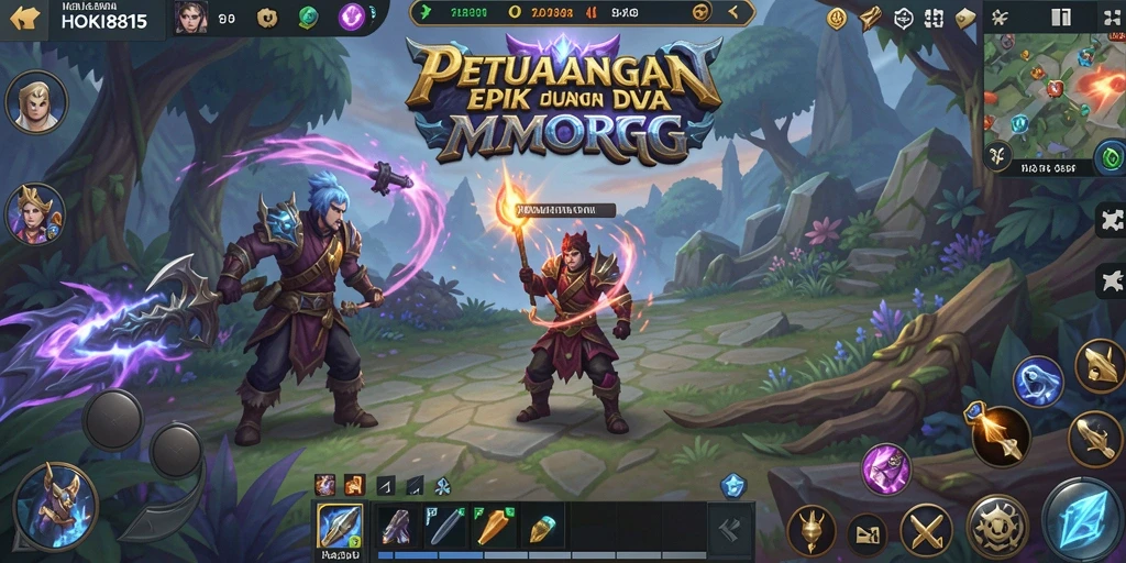 Tampilan gameplay HOKI8815 yang epik dan mendebarkan.