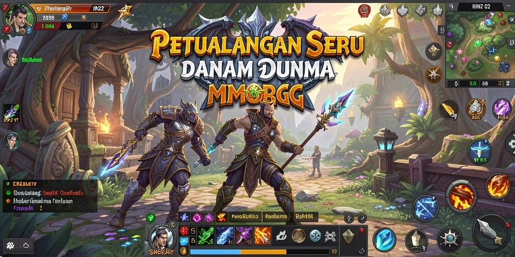 Screenshot gameplay IN22 menampilkan aksi seru dalam dunia MMORPG.