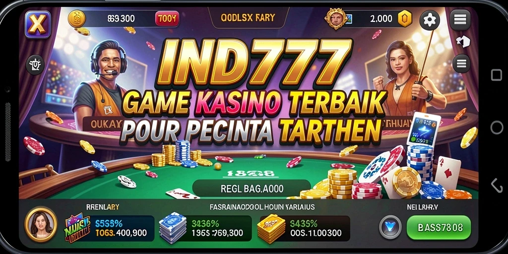 Tampilan gameplay seru di IND777 dengan berbagai pilihan permainan Kasino.