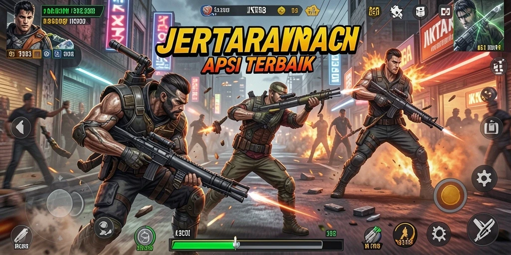 Tampilan menegangkan dari gameplay TPS JKT303.