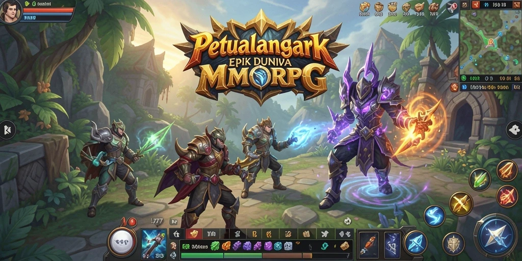 Tangkapan layar L777 menampilkan aksi pertempuran seru dalam gameplay MMORPG.