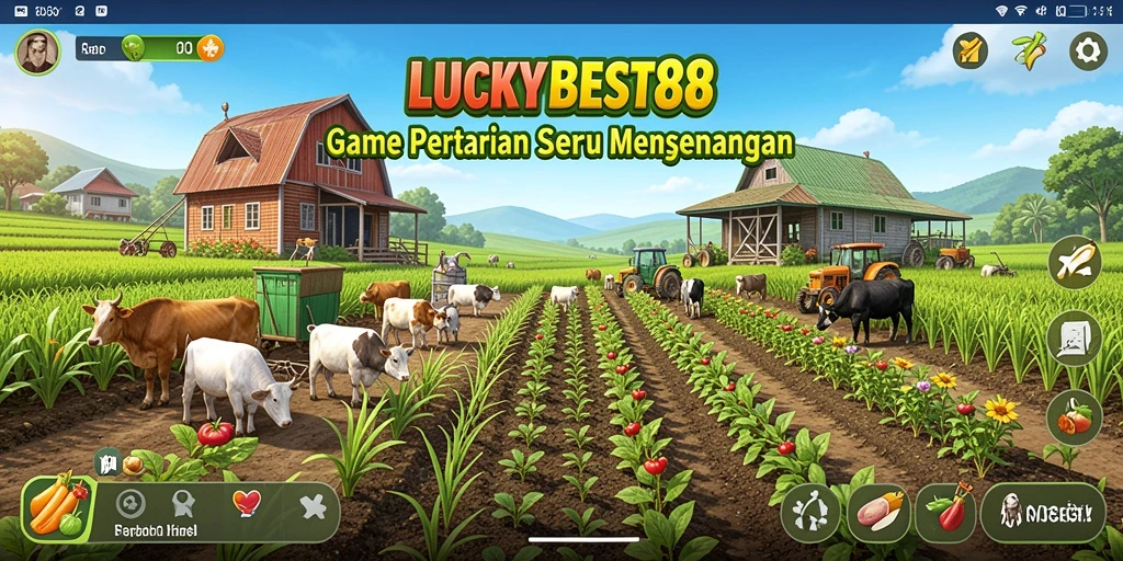 Tampilan screenshot LUCKYBEST88 dengan suasana ladang yang indah.