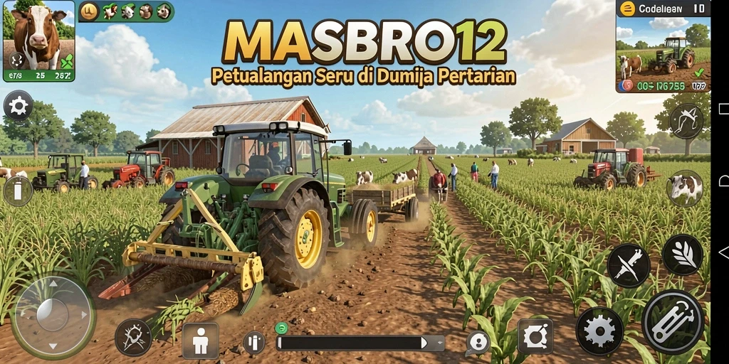 Gameplay seru dalam bertani dan mengelola ladang
