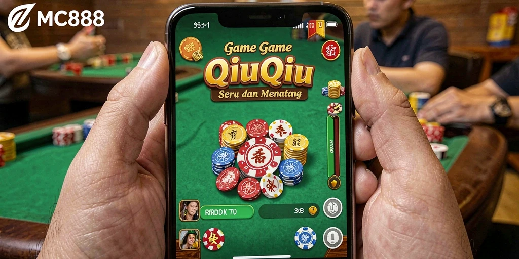 Tampilan gameplay menarik dalam MC888 dengan pertandingan QiuQiu yang seru.