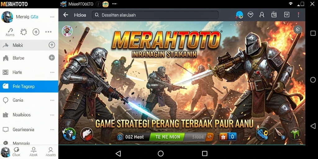 Tampilan aksi seru dalam permainan MERAHTOTO yang menarik.