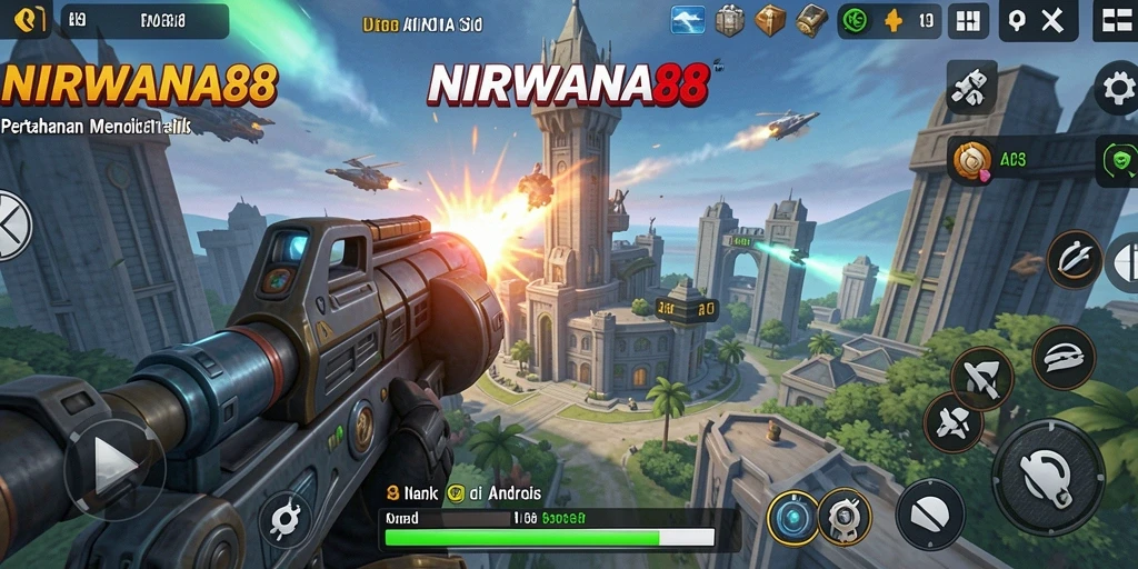 Tampilan gameplay NIRWANA88 yang mendebarkan dalam Tower Defense.