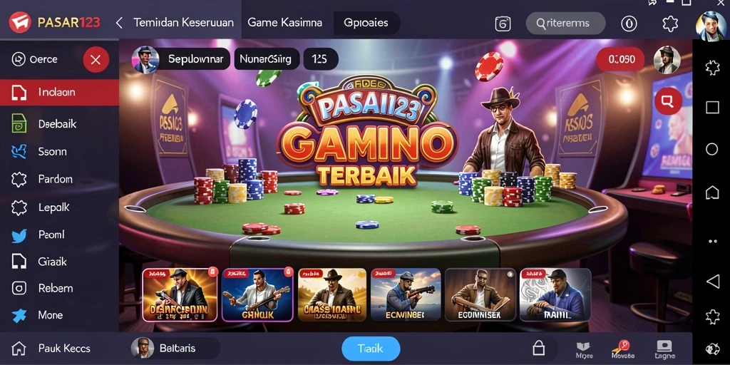Tampilan gameplay seru di PASAR123 dengan berbagai pilihan permainan Kasino.