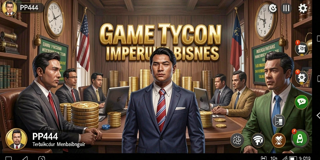 Tampilan gameplay PP444 yang menakjubkan dalam genre Tycoon.