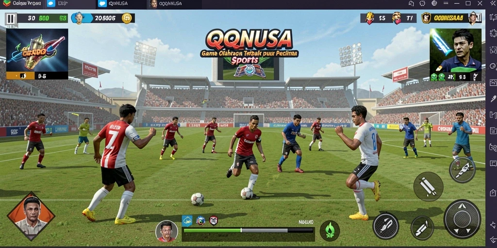 Tampilan gameplay QQNUSA yang dinamis dan menarik.