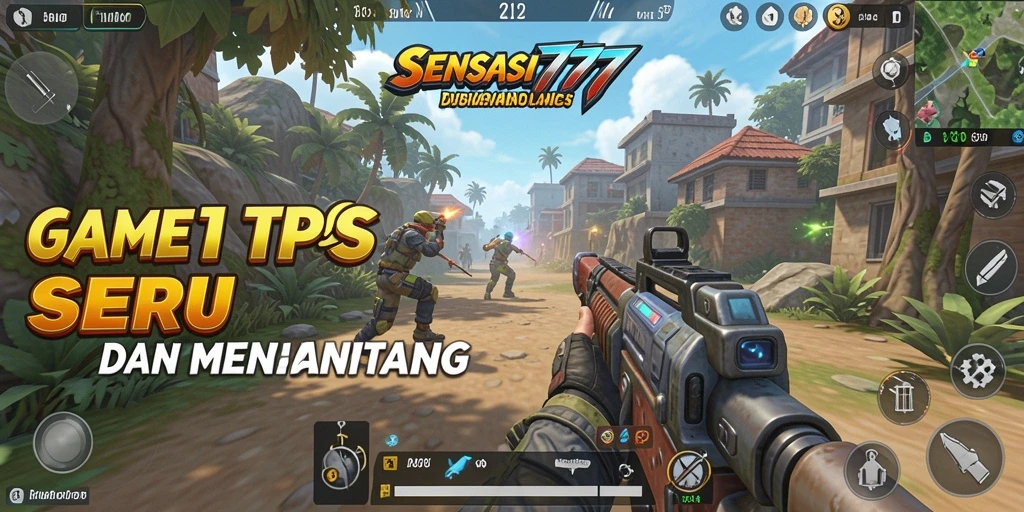Screenshot SENSASI777 menunjukkan pertempuran TPS yang mendebarkan.