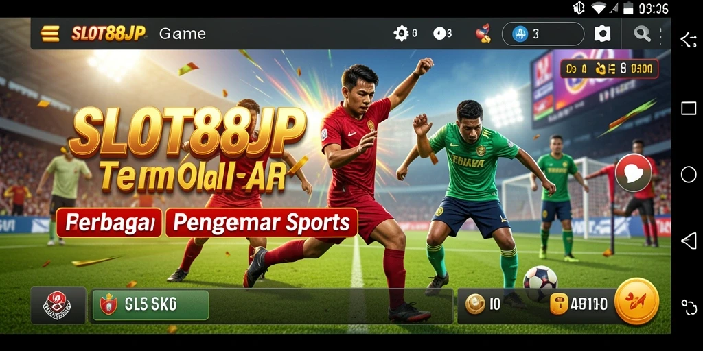Tampilan gameplay menarik dari SLOT88JP yang menggugah semangat olahraga.
