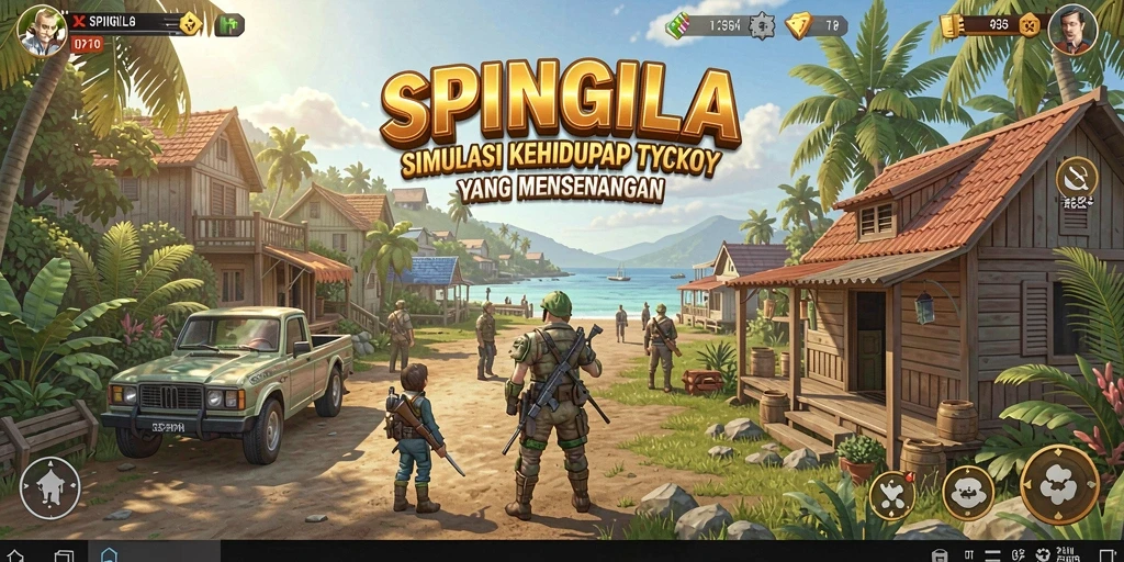 Tangkapan layar SPINGILA menampilkan gameplay Tycoon yang seru dan menarik.