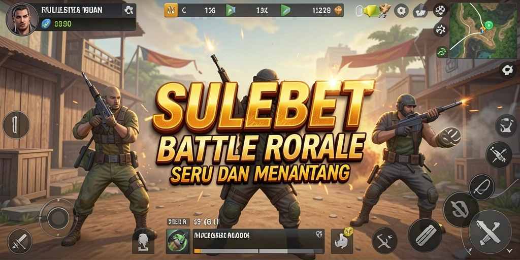 Tampilan gameplay SULEBET yang dinamis dalam aksi Battle Royale.