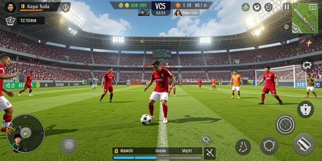 Tampilan gameplay VC5 yang mendebarkan dan penuh aksi di lapangan.
