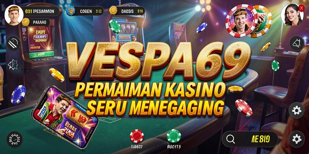 Screenshot VESPA69 menunjukkan gameplay menarik dalam kasino.